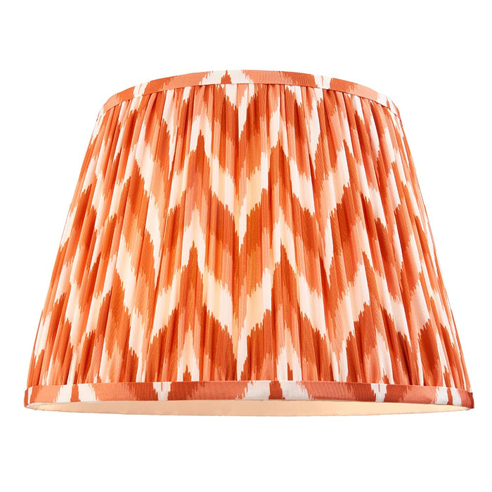 Higgledy And Zigzag 35cm Apricot Orange Shade Floor Lamp With Gloss Cotswold Green Base