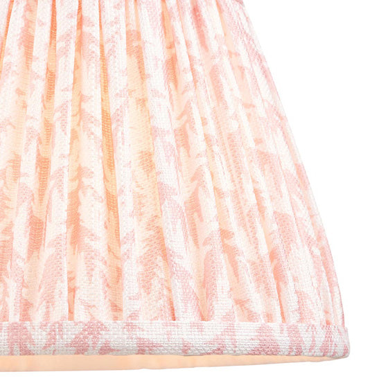 Higgledy And Leaf 20cm Peachy Keen Shade Table Lamp With High Gloss Pink Clay Base