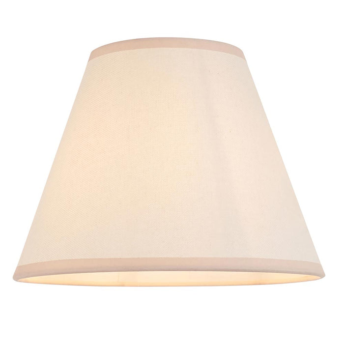 Myrtle And Ivy 25cm Vintage White Shade Table Lamp With Gloss Cotswold Green Base