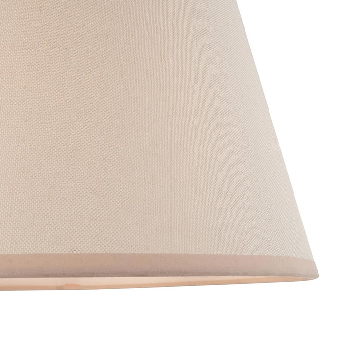 Eltham And Ivy 40cm Vintage White Shade Ceiling Light With Blue Colour Braided Cable
