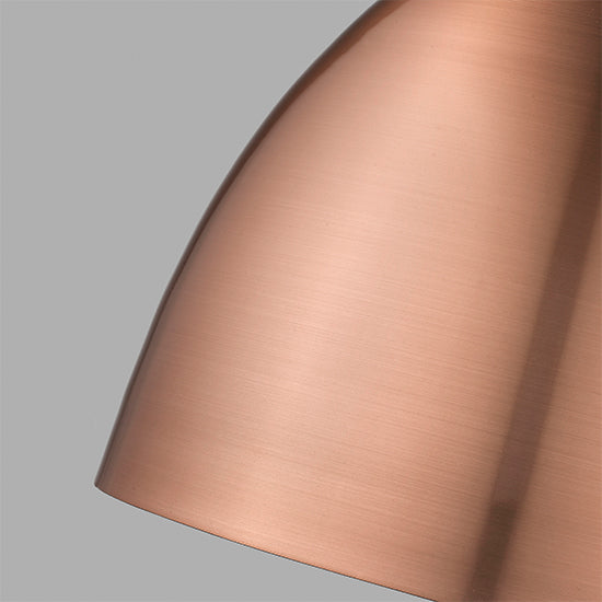 Acton Ceiling Pendant Light In Copper And Matt Black