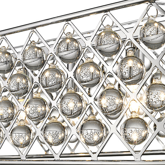 Brent 5 Bulbs Cross Decorative Ceiling Pendant Light In Chrome