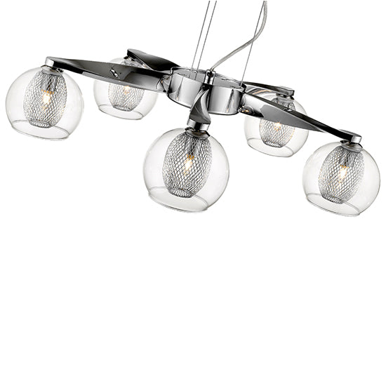 Canonbury 5 Bulbs Decorative Ceiling Pendant Light In Chrome
