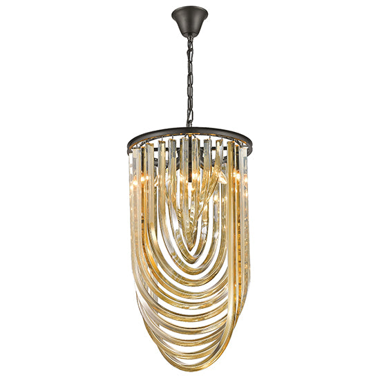 Chelsea 3 Bulbs Statement Ceiling Pendant Light Champagne