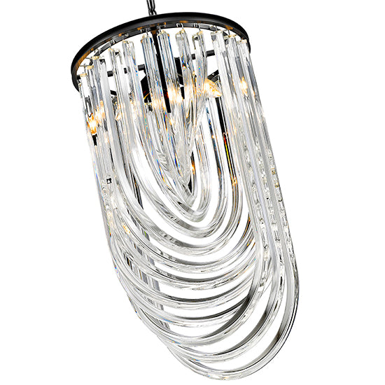 Chelsea 3 Bulbs Statement Ceiling Pendant Light In Crystal