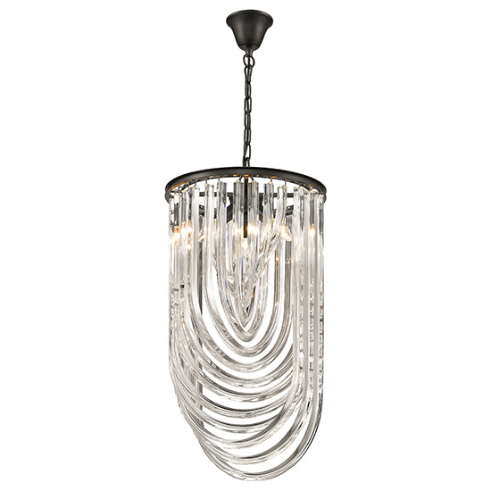 Chelsea 3 Bulbs Statement Ceiling Pendant Light Crystal