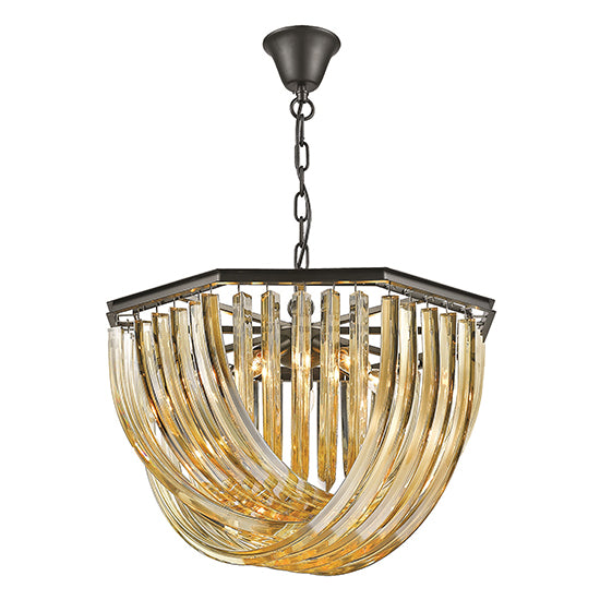 Chelsea 5 Bulbs Statement Ceiling Pendant Light Champagne