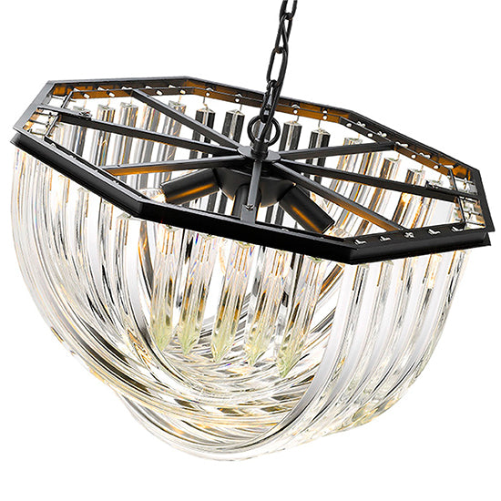 Chelsea 5 Bulbs Statement Ceiling Pendant Light In Crystal