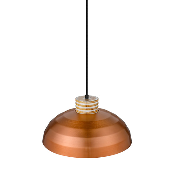 Diaz 1 Bulb Ceiling Pendant Light In Copper