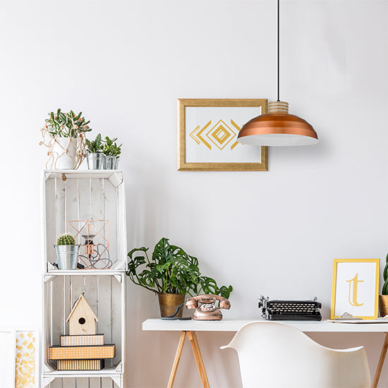 Diaz 1 Bulb Ceiling Pendant Light In Copper