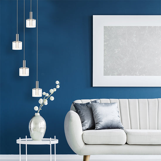 Evita 4 Bulbs Decorative Round Ceiling Pendant Light In Chrome