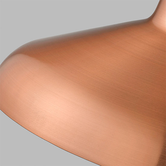 Hanwell 1 Bulb Ceiling Pendant Light In Copper And Matt Black