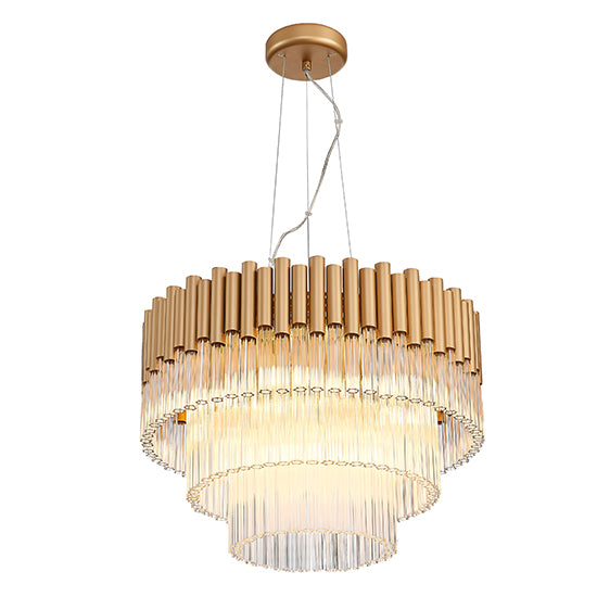 Harrogate 7 Bulbs Decorative Ceiling Pendant Light In Gold