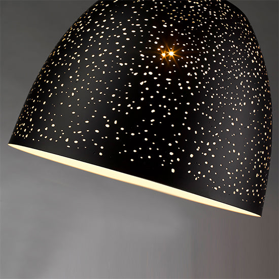 Holborn 1 Bulb Ceiling Pendant Light In Black And Copper
