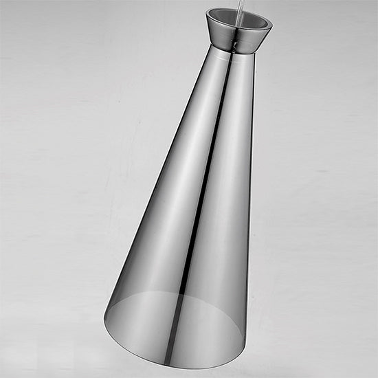 Kentish 1 Bulb Ceiling Pendant Light In Smoked Grey And Chrome