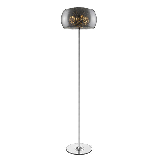 Lambeth 4 Bulbs Decorative Floor Lamp Chrome