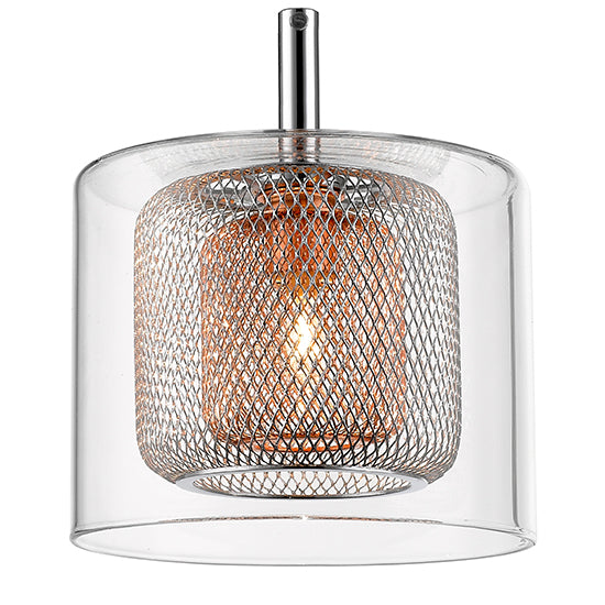 Lewisham 7 Glass Shade Bulbs Decorative Ceiling Pendant Light In Copper
