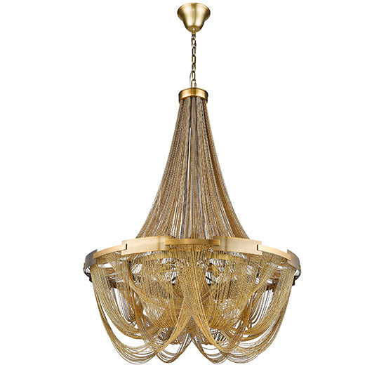 Notting Hill 6 Bulbs Statement Ceiling Light Brass