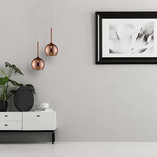 Plumstead 1 Bulbs Decorative Ceiling Pendant Light In Copper