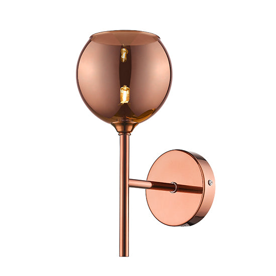 Plumstead 1 Bulbs Decorative Wall Light In Copper