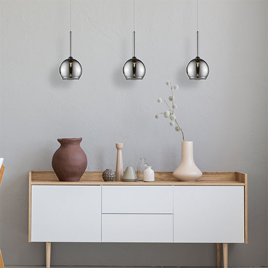Plumstead 3 Bulbs Decorative Ceiling Pendant Light In Chrome