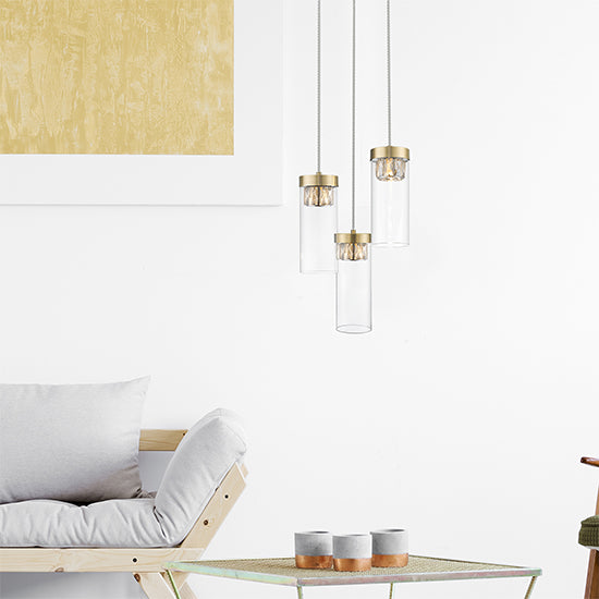 Socorro 3 Bulbs Decorative Ceiling Pendant Light In Light Antique Bronze