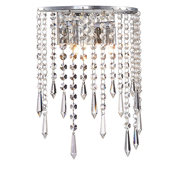 Thornton 2 Bulbs Decorative Wall Light In Chrome