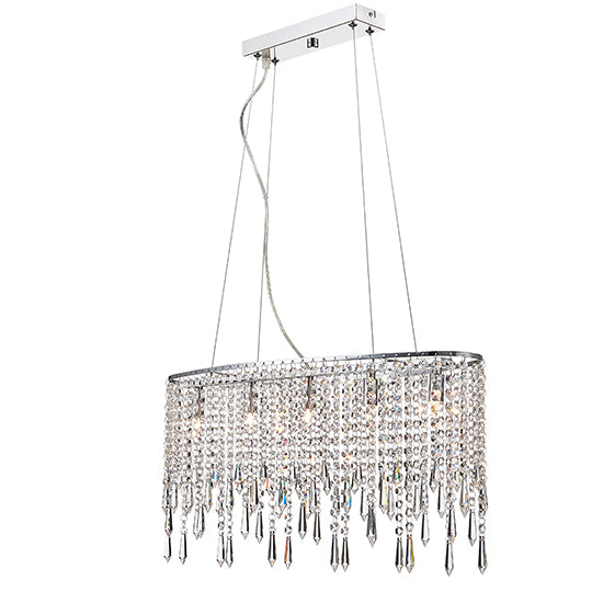 Thornton 5 Bulbs Decorative Ceiling Pendant Light In Chrome