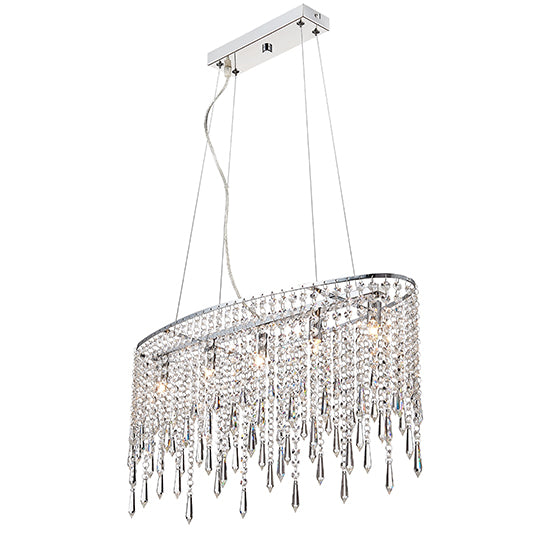 Thornton 5 Bulbs Decorative Ceiling Pendant Light In Chrome
