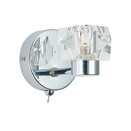 Wakefield 1 Bulb Decorative Wall Light In Chrome