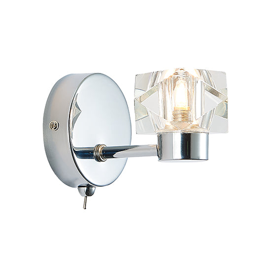 Wakefield 1 Bulb Decorative Wall Light In Chrome