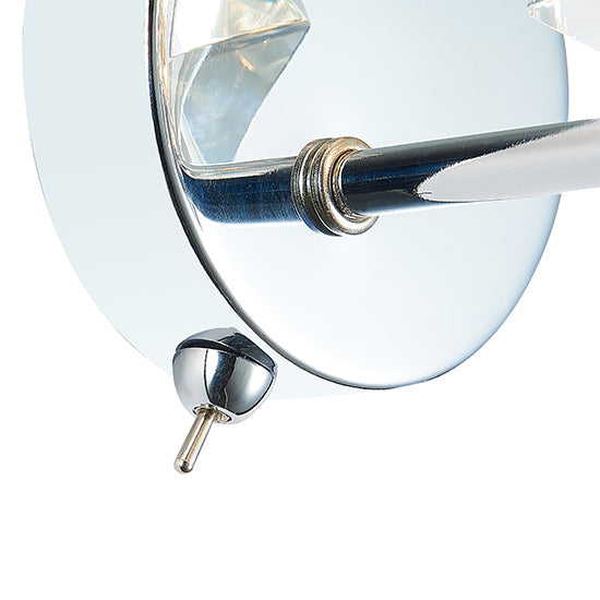 Wakefield 1 Bulb Decorative Wall Light In Chrome