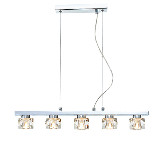 Wakefield 5 Bulbs Decorative Ceiling Pendant Light In Chrome