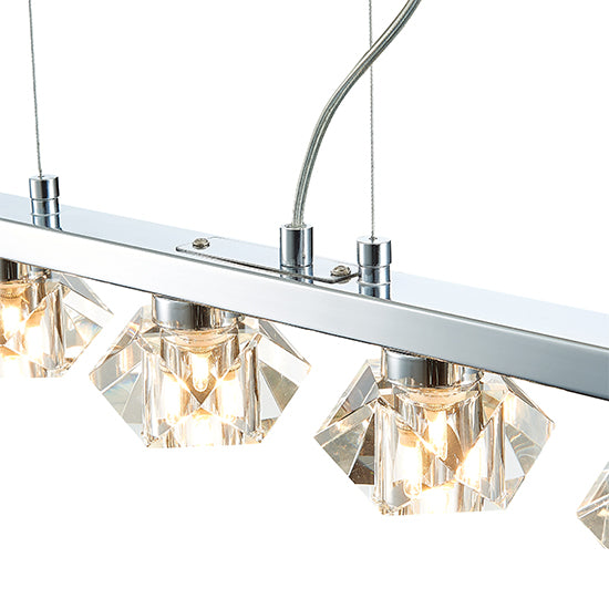 Wakefield 5 Bulbs Decorative Ceiling Pendant Light In Chrome