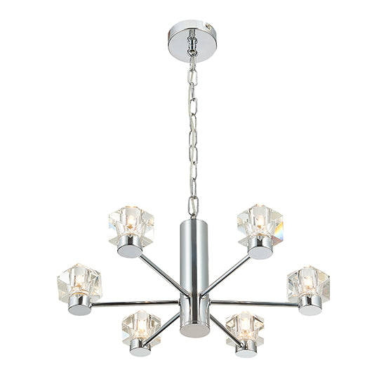 Wakefield 6 Bulbs Decorative Ceiling Pendant Light In Chrome