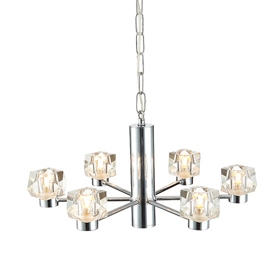Wakefield 6 Bulbs Decorative Ceiling Pendant Light In Chrome