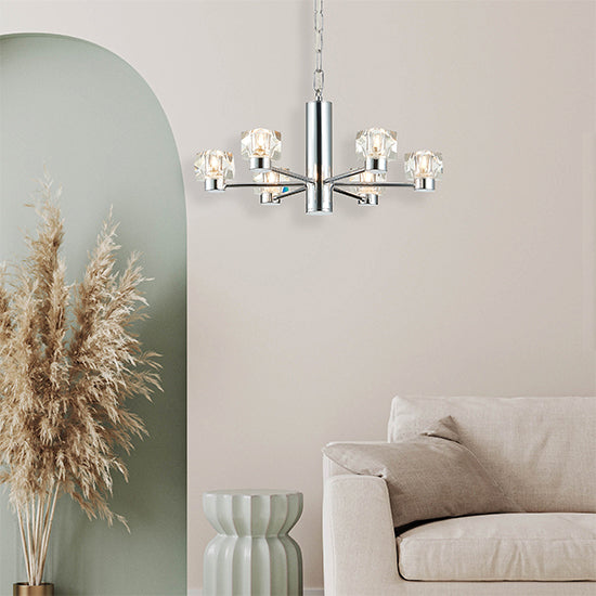 Wakefield 6 Bulbs Decorative Ceiling Pendant Light In Chrome