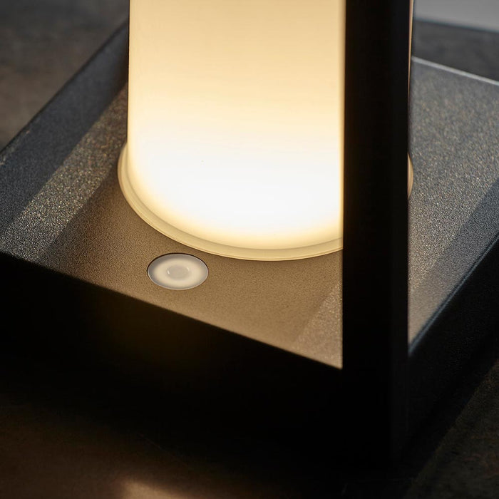 Tallow Table Lamp In Matt Black With White PC Diffuser