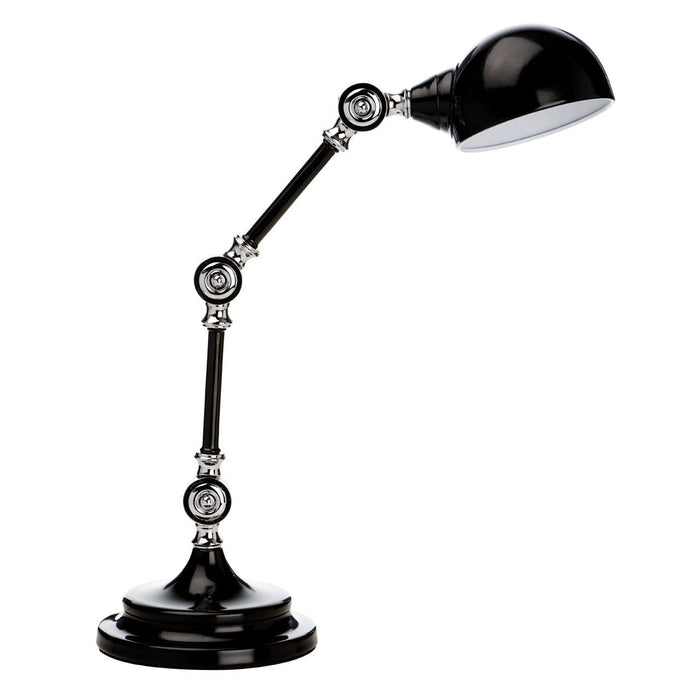 Celdon Adjustable Metal Shade Table Lamp In Black