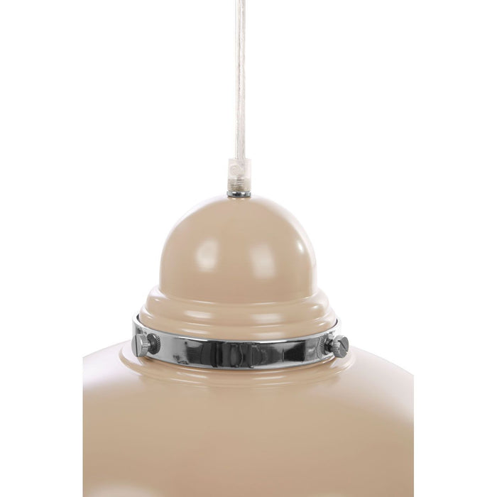 Vermont Round Metal Shutter Shade Ceiling Pendant Light In Cream And Chrome