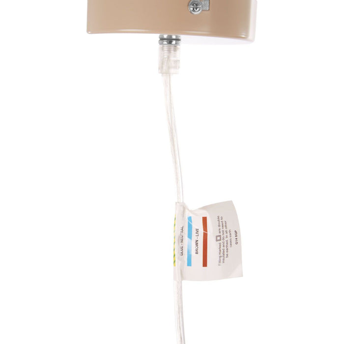 Vermont Round Metal Shutter Shade Ceiling Pendant Light In Cream And Chrome