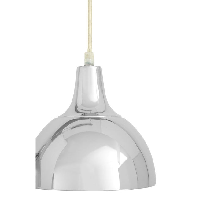 Jasper 3 Metal Shades Ceiling Pendant Light In Chrome