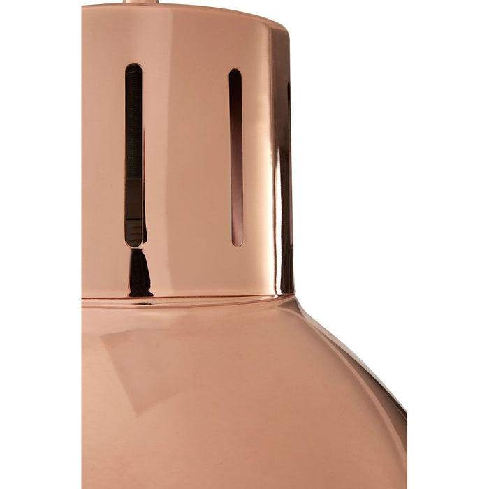 Jasper Large Retro Style Ceiling Pendant Light In Copper