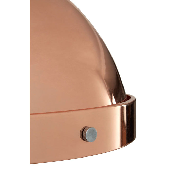 Jasper Large Retro Style Ceiling Pendant Light In Copper