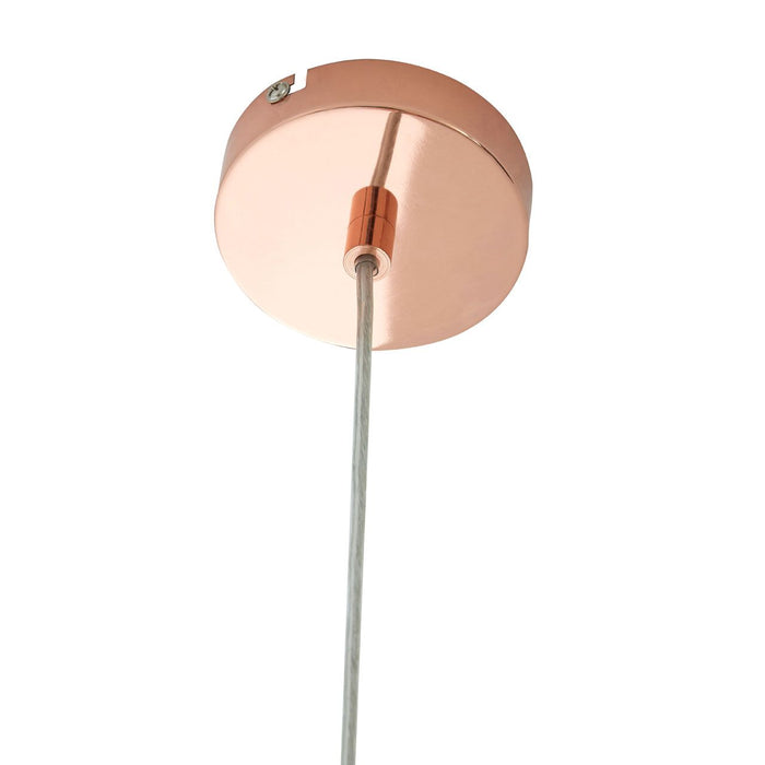 Jasper Large Retro Style Ceiling Pendant Light In Copper