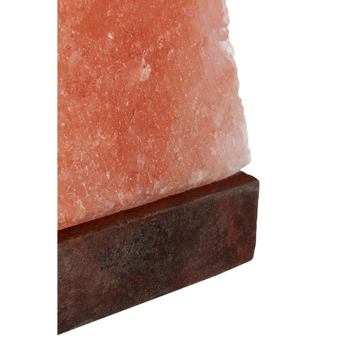 Trexant Obelisk Design Salt Table Lamp In Orange