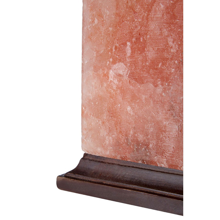 Trexant Box Design Salt Table Lamp In Orange
