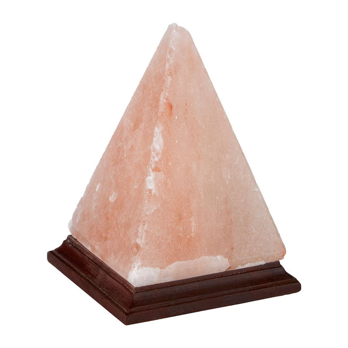 Trexant Pyramid Design Salt Table Lamp In Orange