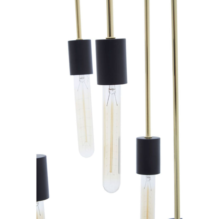 Lagona 6 Tubular Bulbs Ceiling Pendant Light In Gold