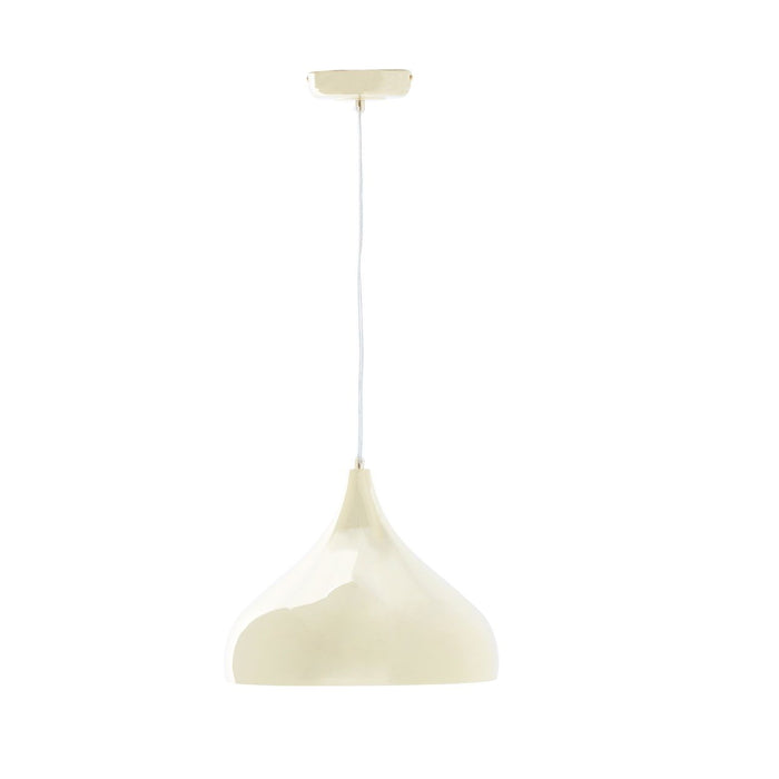 Leni Round Canopy Ceiling Pendant Light In Gold